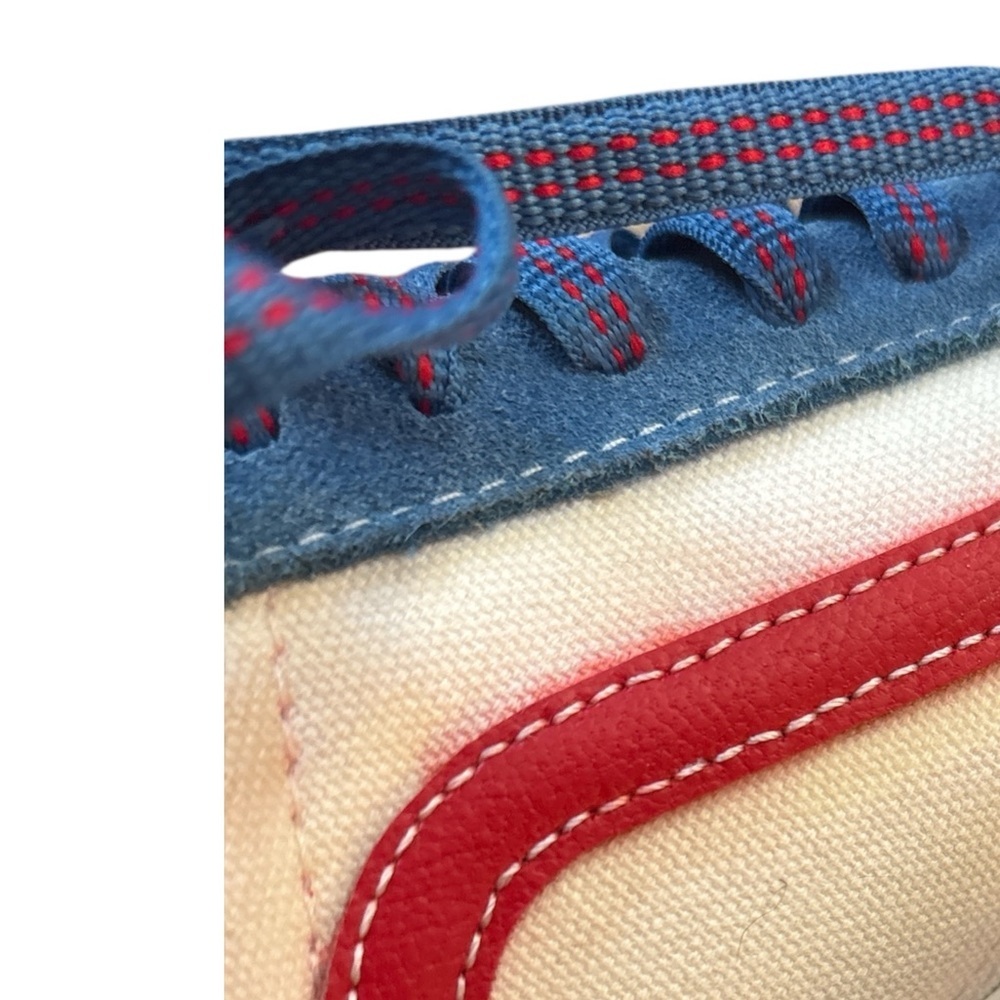 Vans Blue and Red Men's Sneakers - Picture 6 of 8
